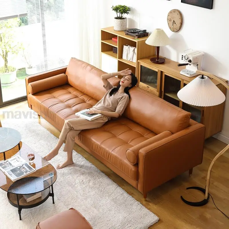 Light luxury Italian Nordic leather furniture minimalist full soft segment customized sofa living room three-seat sofa
Light luxury Italian Nordic leather furniture minimalist full soft segment customized sofa living room three-seat sofa