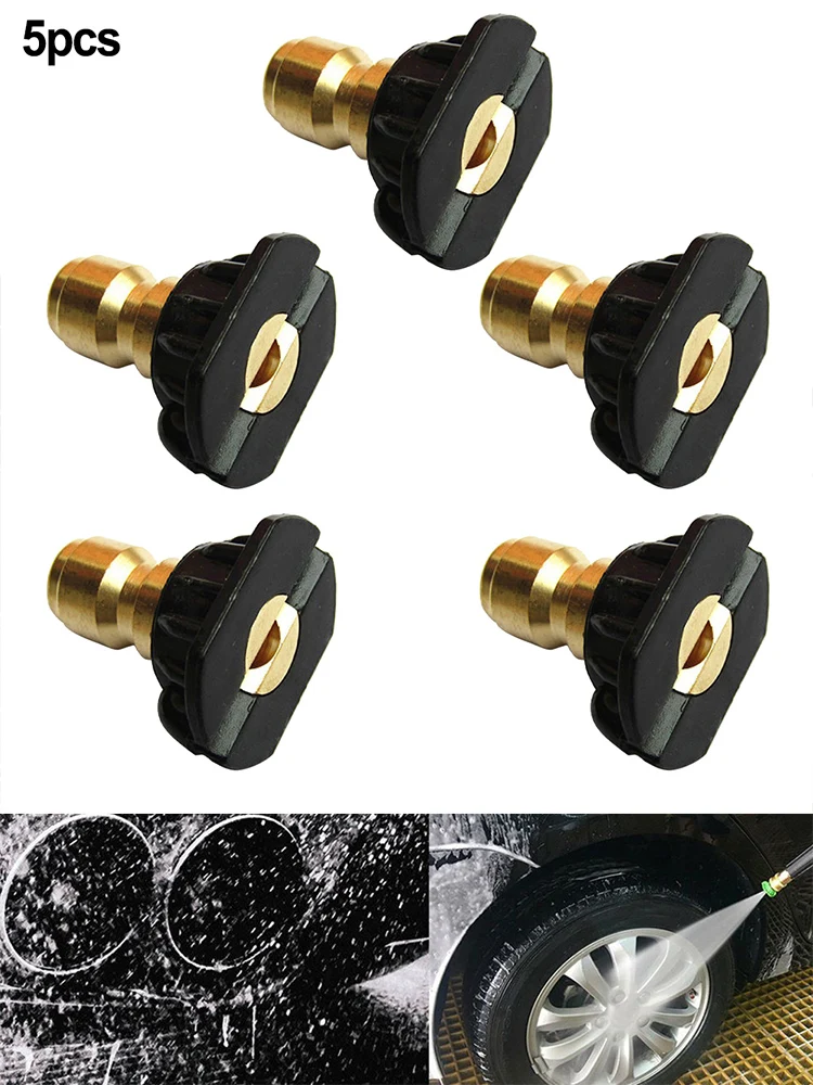5PCS Pressure Washer Spray Nozzle Tips Multiple Degrees 1/4 Inch Wash Gun Pressure Cleaner Quick Connect Set
5PCS Pressure Washer Spray Nozzle Tips Multiple Degrees 1/4 Inch Wash Gun Pressure Cleaner Quick Connect Set