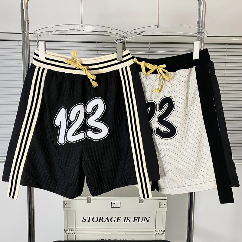 2022ss RRR123 Vintage Shorts Men 1:1 Best Quality Embroidered Logo Mesh RRR 123 Women Fashion Breathable Summer Casual Breeches
2022ss RRR123 Vintage Shorts Men 1:1 Best Quality Embroidered Logo Mesh RRR 123 Women Fashion Breathable Summer Casual Breeches