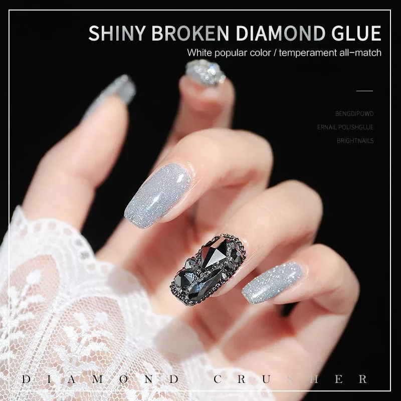 Explosion Diamond Nail Glue Crystal Shimmer Reflective Bundi Powder Manicure Gel Nail Polish New Nail Glue Decoration
Explosion Diamond Nail Glue Crystal Shimmer Reflective Bundi Powder Manicure Gel Nail Polish New Nail Glue Decoration