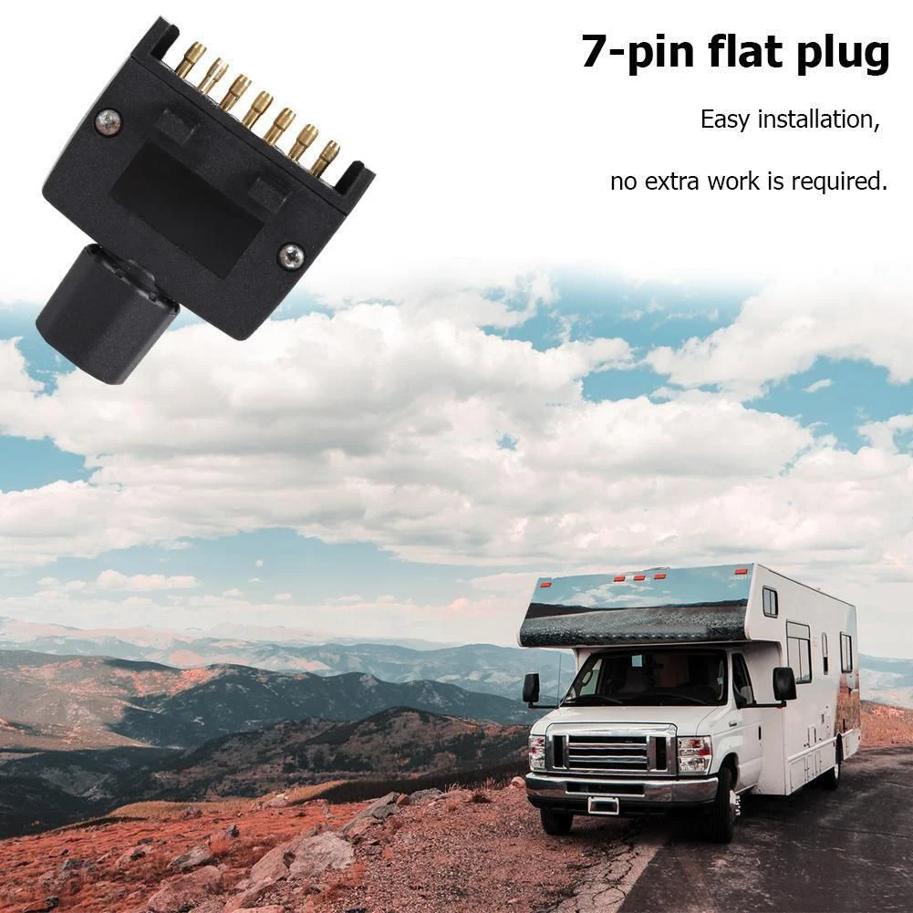 AU 7 Pin Flat Trailer Plug Male & Female Socket Set For Caravan Boat Adaptor Connector Trailer Plug Quick Fit Car Accessories
AU 7 Pin Flat Trailer Plug Male & Female Socket Set For Caravan Boat Adaptor Connector Trailer Plug Quick Fit Car Accessories