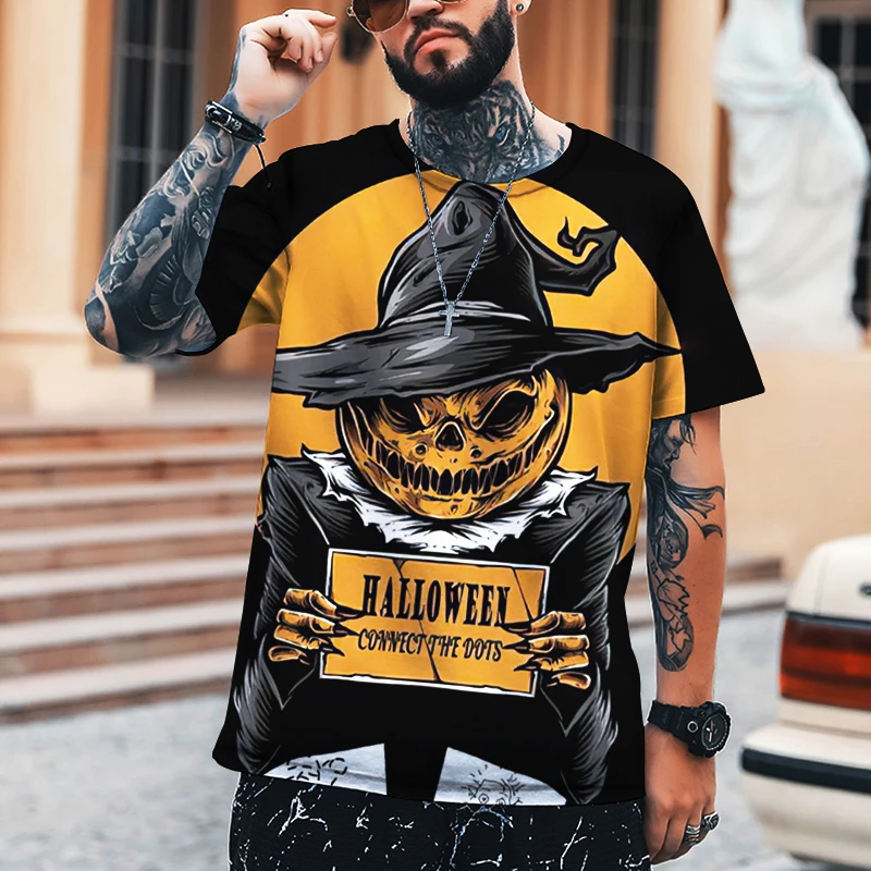 Summer Men T-shirt Halloween Pumpkin Lantern Horror 3d Printing T-shirt High Quality Fabric Loose Oversized 5xl
Summer Men T-shirt Halloween Pumpkin Lantern Horror 3d Printing T-shirt High Quality Fabric Loose Oversized 5xl
