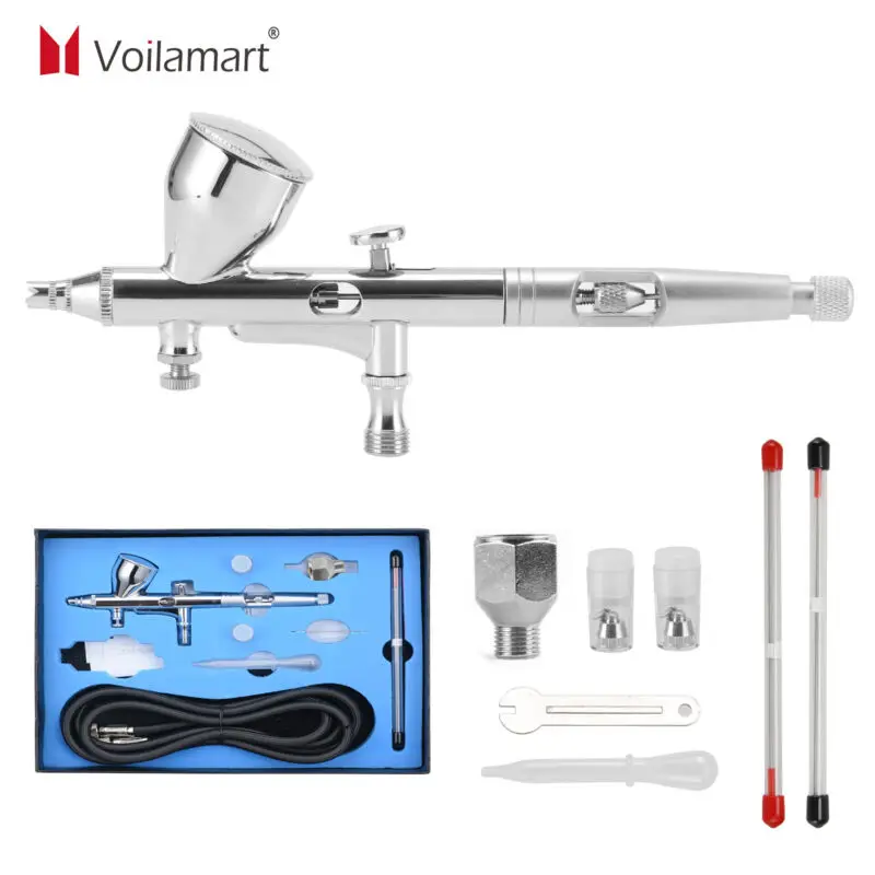 Dual-action Mini 9cc Airbrush Paint Nail Spray Gun Makeup Paint Set Face Tattoo Art DIY Tool 0.25/0.3/0.5mm Nozzle Set
Dual-action Mini 9cc Airbrush Paint Nail Spray Gun Makeup Paint Set Face Tattoo Art DIY Tool 0.25/0.3/0.5mm Nozzle Set