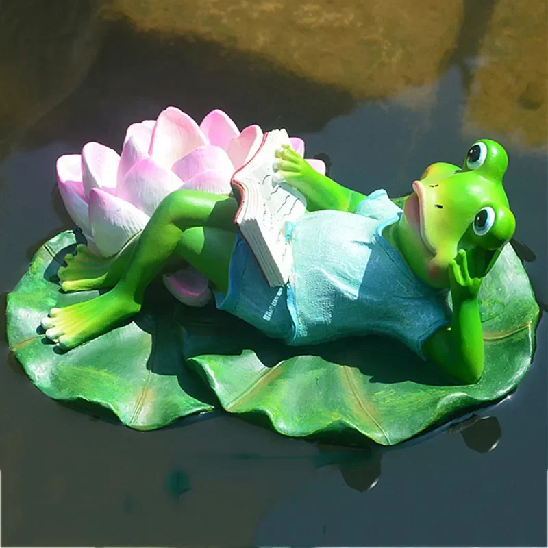 Floating ReadingFrog Statue Rabbit Sculpture Outdoor Garden Pond Decorative Home Fish Tank Garden Decor Desk Ornament 
Floating ReadingFrog Statue Rabbit Sculpture Outdoor Garden Pond Decorative Home Fish Tank Garden Decor Desk Ornament