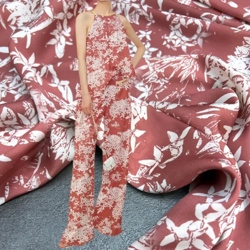 Mulberry Silk Stretch Double Joe Fabric Silk European Brand Fashion Design for Dress Spring Autumn Fit Cloth Diy Sewing by Meter 
Mulberry Silk Stretch Double Joe Fabric Silk European Brand Fashion Design for Dress Spring Autumn Fit Cloth Diy Sewing by Meter