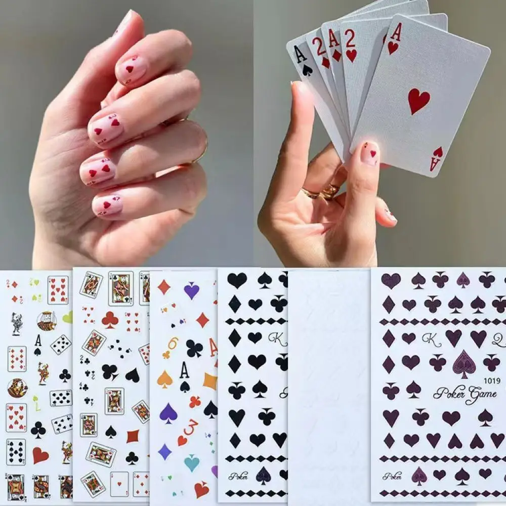 New Adhesive Nail Decorations DIY Waterproof Nail Art Sticker Slider Decals 3D Poker
New Adhesive Nail Decorations DIY Waterproof Nail Art Sticker Slider Decals 3D Poker