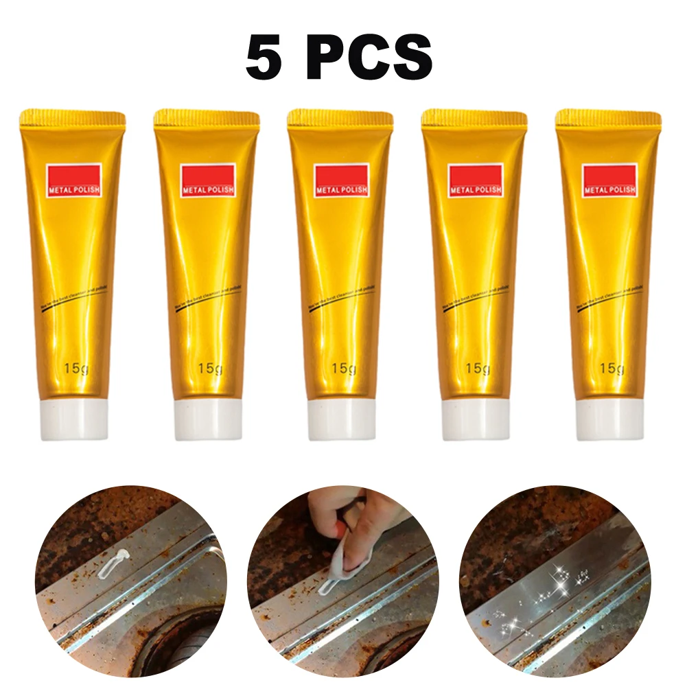 5pcs 15g Metal Polishing Cream Multifunctional Cleaning Cream Rust Remover Knife Machine Polishing Wax Mirror Polishing Paste
5pcs 15g Metal Polishing Cream Multifunctional Cleaning Cream Rust Remover Knife Machine Polishing Wax Mirror Polishing Paste