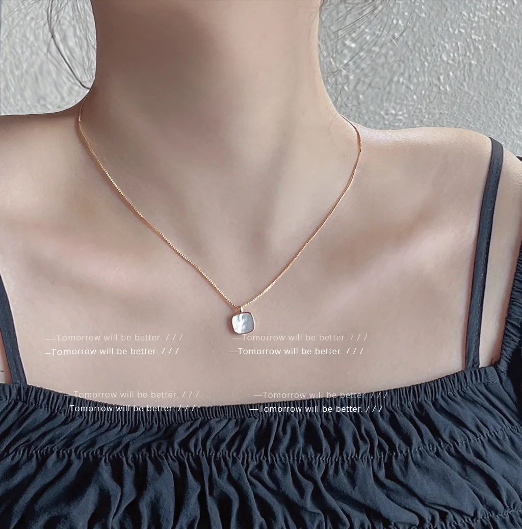 Square Zircon Pendant Necklace For Women Titanium Steel Necklace Girls Wedding Engagement Jewelry
Square Zircon Pendant Necklace For Women Titanium Steel Necklace Girls Wedding Engagement Jewelry
