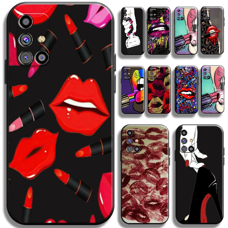 Sexy Girl Kiss Red Lips For Samsung Galaxy M31 M31S Phone Case Cases Funda Shell Carcasa Cover Back Liquid Silicon TPU Black
Sexy Girl Kiss Red Lips For Samsung Galaxy M31 M31S Phone Case Cases Funda Shell Carcasa Cover Back Liquid Silicon TPU Black