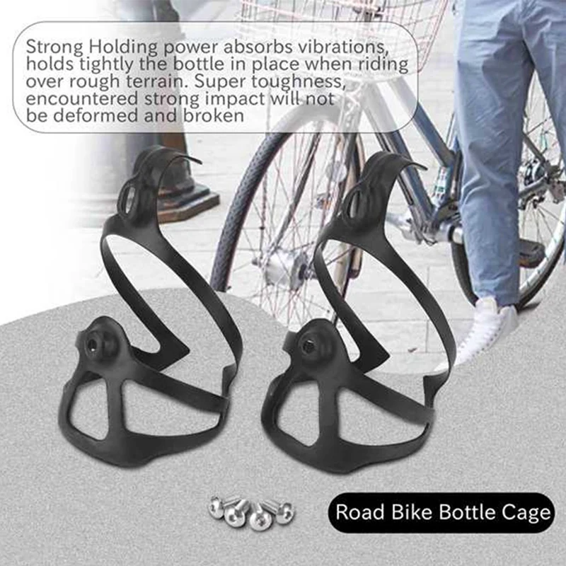2 Pack Full Carbon Fiber Water MTB Road Bike Bottle Cage Lightweight Bicycle Bottle Cage Bicycle Accessories Black
2 Pack Full Carbon Fiber Water MTB Road Bike Bottle Cage Lightweight Bicycle Bottle Cage Bicycle Accessories Black