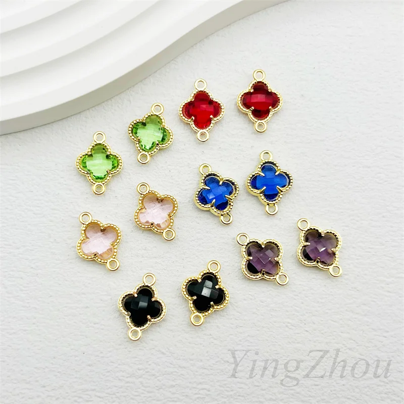 10pcs Alloy Charms Classic Glass Clover High Quality Pendant For DIY Bracelet Necklace Phone Chain Jewelry Making
10pcs Alloy Charms Classic Glass Clover High Quality Pendant For DIY Bracelet Necklace Phone Chain Jewelry Making
