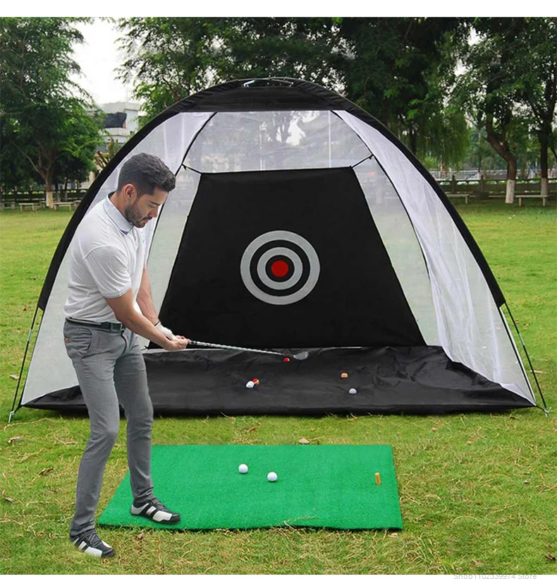 Indoor 2M Golf Practice Net Tent Golf Hitting Cage Garden Grassland Practice Tent Golf Training Equipment Mesh Outdoor XA147A
Indoor 2M Golf Practice Net Tent Golf Hitting Cage Garden Grassland Practice Tent Golf Training Equipment Mesh Outdoor XA147A