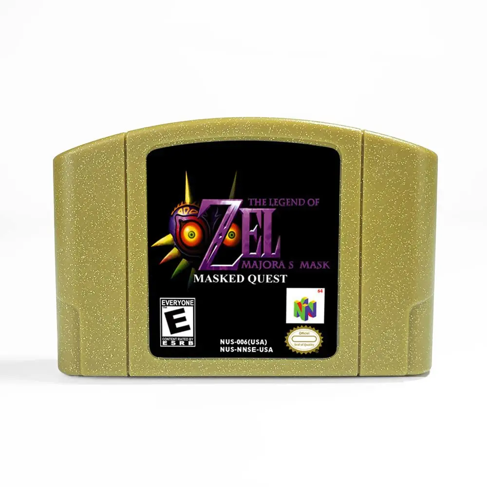 Маска маджора Zelda 2 N64 игровая карточная серия Американская версия японская мультяшная карточка бутиковые игрушки и подарки
Маска маджора Zelda 2 N64 игровая карточная серия Американская версия японская мультяшная карточка бутиковые игрушки и подарки