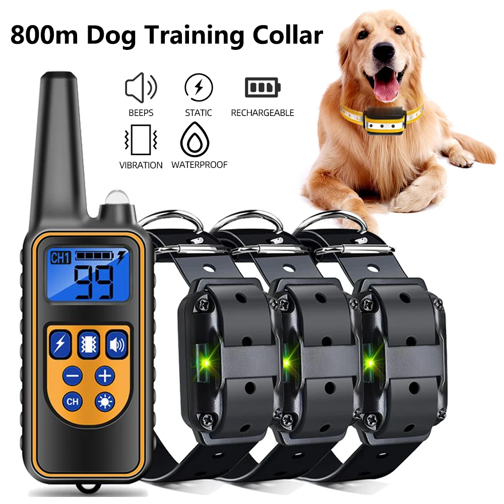 Collar Digital For Waterproof All Training With Size Shock 800m Sound Remote Vibration Dog Display Pet Rechargeable Control
Collar Digital For Waterproof All Training With Size Shock 800m Sound Remote Vibration Dog Display Pet Rechargeable Control