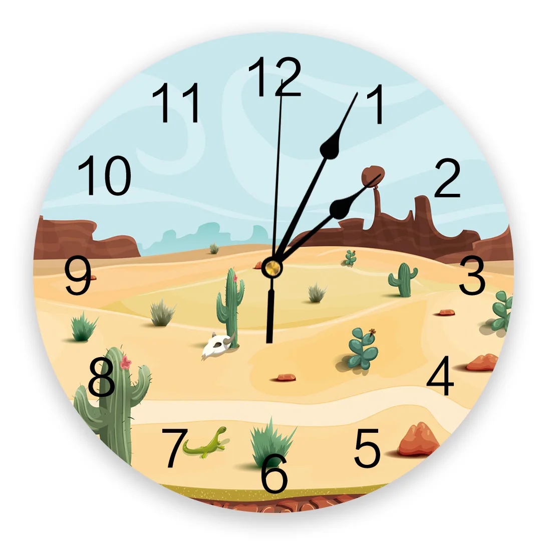 Desert Cactus Sky PVC Wall Clocks for Living Room Bedroom Fashion Printed Hanging Watch for Office Cafe Home Silent Clock
Desert Cactus Sky PVC Wall Clocks for Living Room Bedroom Fashion Printed Hanging Watch for Office Cafe Home Silent Clock