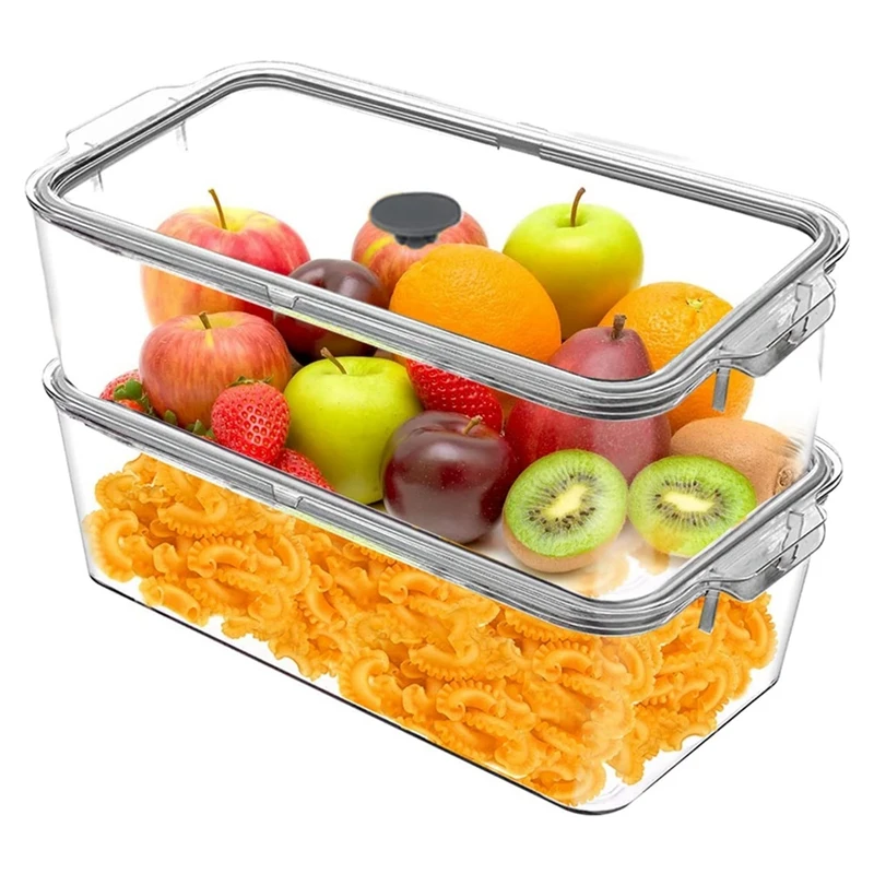 Promotion! 2 Pack Clear Storage Bins With Lids, Large Pantry Organization And Storage Stackable, Food Storage Bins With Handle
Promotion! 2 Pack Clear Storage Bins With Lids, Large Pantry Organization And Storage Stackable, Food Storage Bins With Handle
