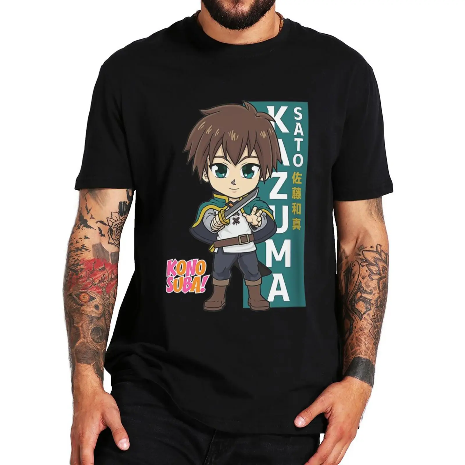 Konosuba Kazuma T-Shirt Anime Manga KonoSuba Fans Men Clothing 100% Cotton Premium Summer Soft T Shirt EU Size
Konosuba Kazuma T-Shirt Anime Manga KonoSuba Fans Men Clothing 100% Cotton Premium Summer Soft T Shirt EU Size