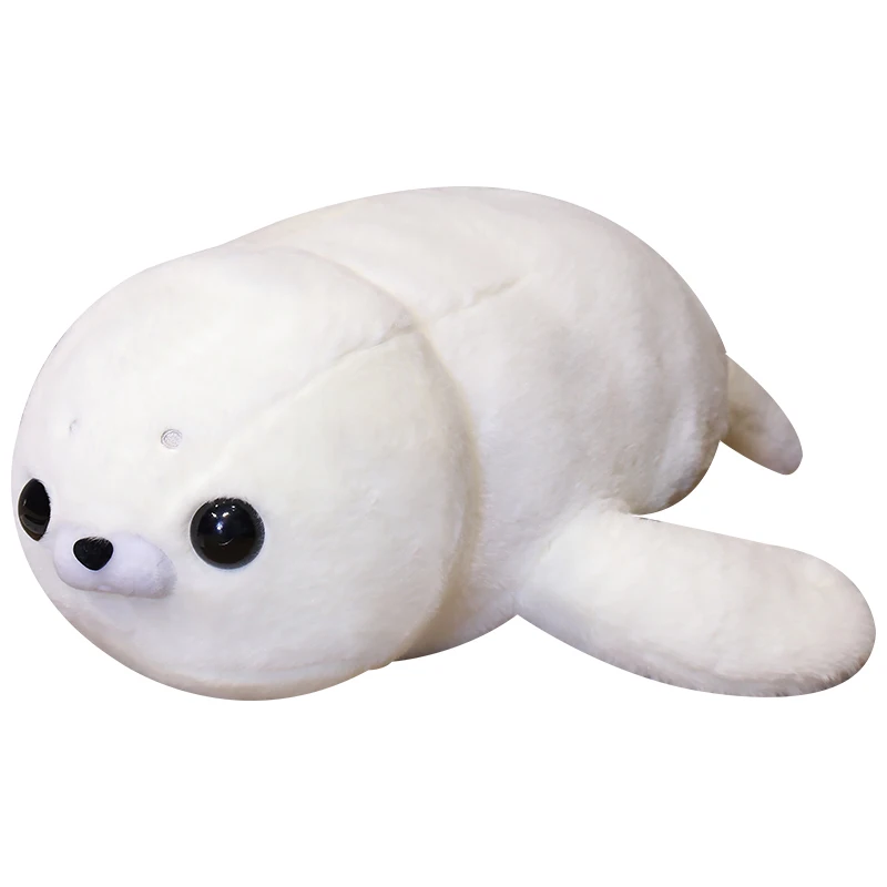 

Nice 50cm/60cm Fluffy Seal Pillow Hairy Cute Sea Lion Doll Plush Stuffed Toy Sleeping Throw For Baby Kids Gifts For Girls Friend