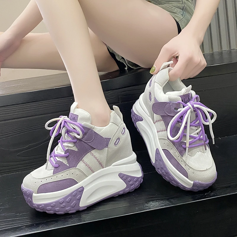 2023 Women Platform Sneakers Autumn Breathable Wedges Casual Shoes 10.5CM High Heels Thick Sole Sneakers Woman Deportivas Mujer
2023 Women Platform Sneakers Autumn Breathable Wedges Casual Shoes 10.5CM High Heels Thick Sole Sneakers Woman Deportivas Mujer