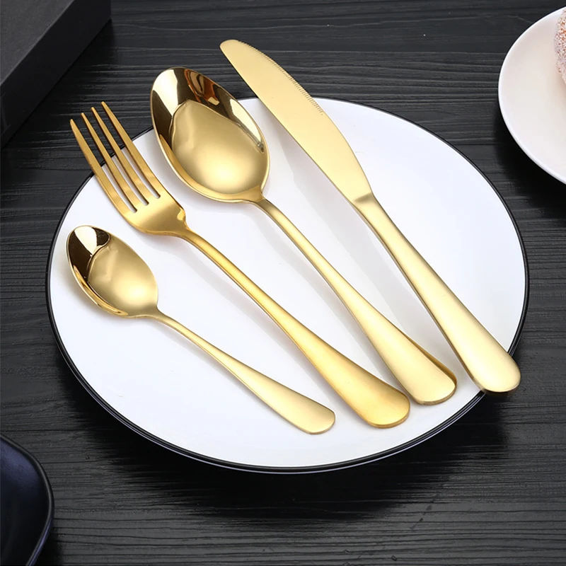Dinnerware Set Stainless Steel Colorful Rainbow Gold Knife Fork Teaspoon Dishwasher Safe Western Tableware Set Cutlery Box
Dinnerware Set Stainless Steel Colorful Rainbow Gold Knife Fork Teaspoon Dishwasher Safe Western Tableware Set Cutlery Box