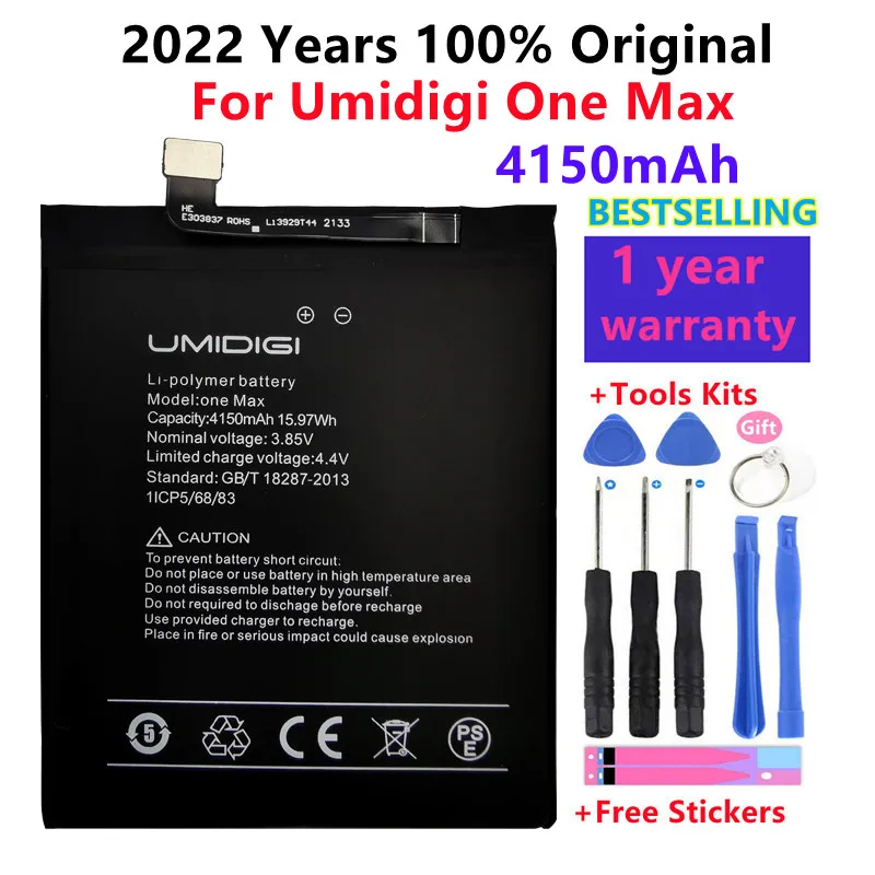 2022 год, новинка, 100% оригинал, 4150 мАч, сменный аккумулятор UMI для Umidigi One Max, высококачественные батареи, аккумулятор + Инструменты
2022 год, новинка, 100% оригинал, 4150 мАч, сменный аккумулятор UMI для Umidigi One Max, высококачественные батареи, аккумулятор + Инструменты