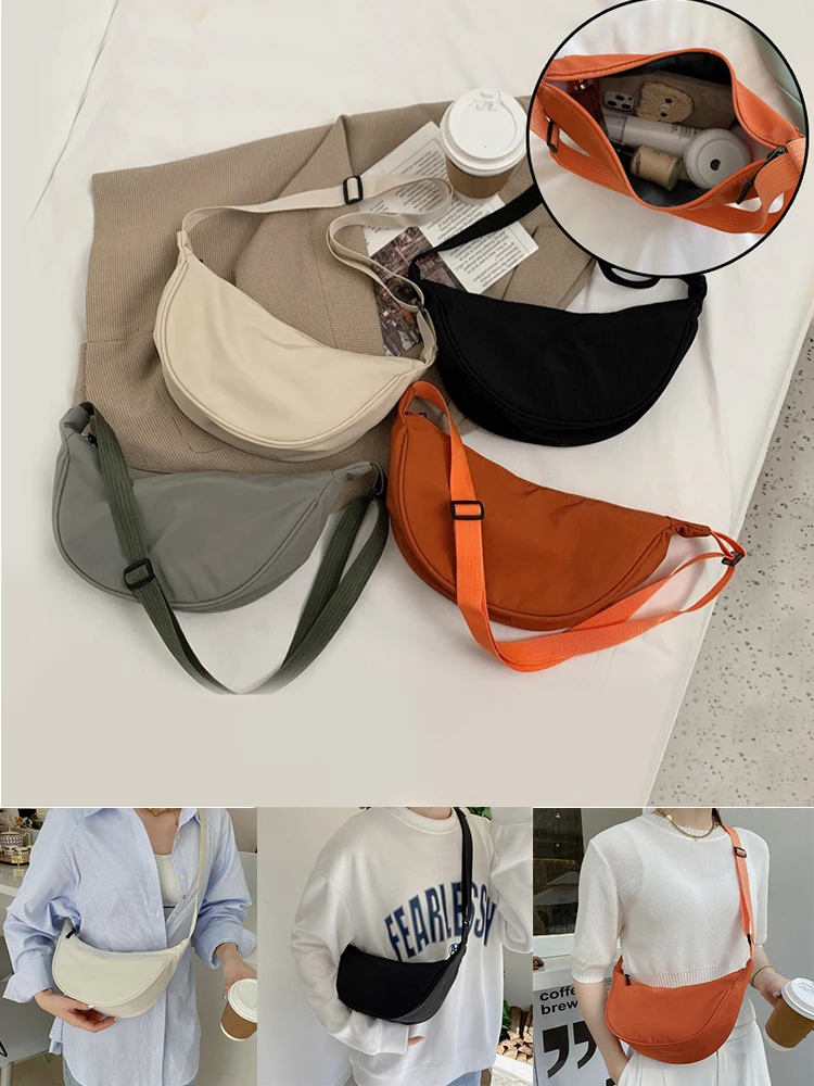 2023 Nylon Messenger Bag Women Girl New Trendy Dumpling Bag Lightweight Small Shoulder Bag Armpit Bag Simple Shoulder Canvas Bag
2023 Nylon Messenger Bag Women Girl New Trendy Dumpling Bag Lightweight Small Shoulder Bag Armpit Bag Simple Shoulder Canvas Bag