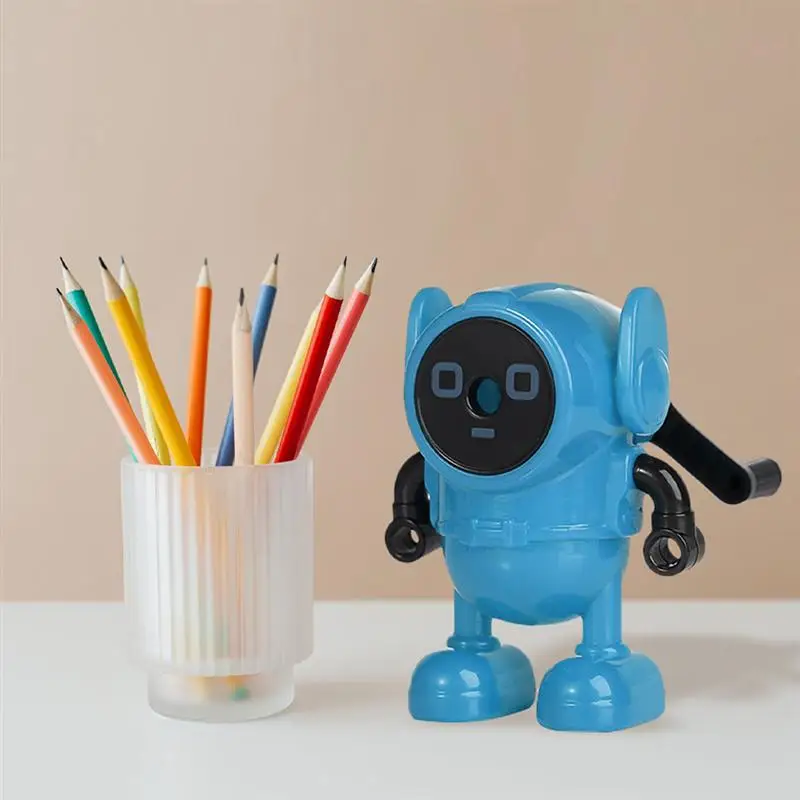 Handheld Pencil Sharpener Creative Robot Designed Pencil Sharper for Students 
Handheld Pencil Sharpener Creative Robot Designed Pencil Sharper for Students
