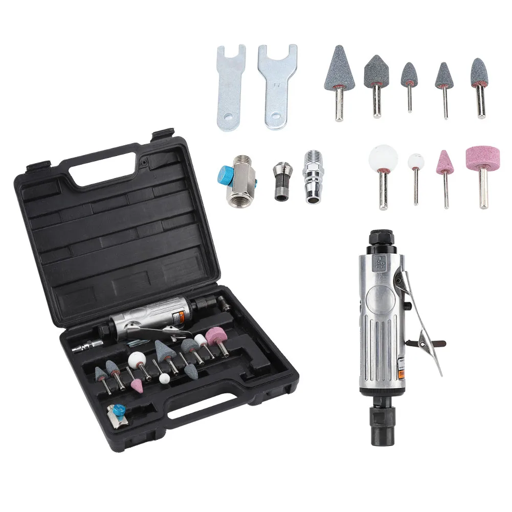 16Pcs Air Die Grinder Pneumatic Grinding Tool Air Grinder Polishing Engraving Kit 1/4" 1/8" 16pcs 16pcs
16Pcs Air Die Grinder Pneumatic Grinding Tool Air Grinder Polishing Engraving Kit 1/4" 1/8" 16pcs 16pcs