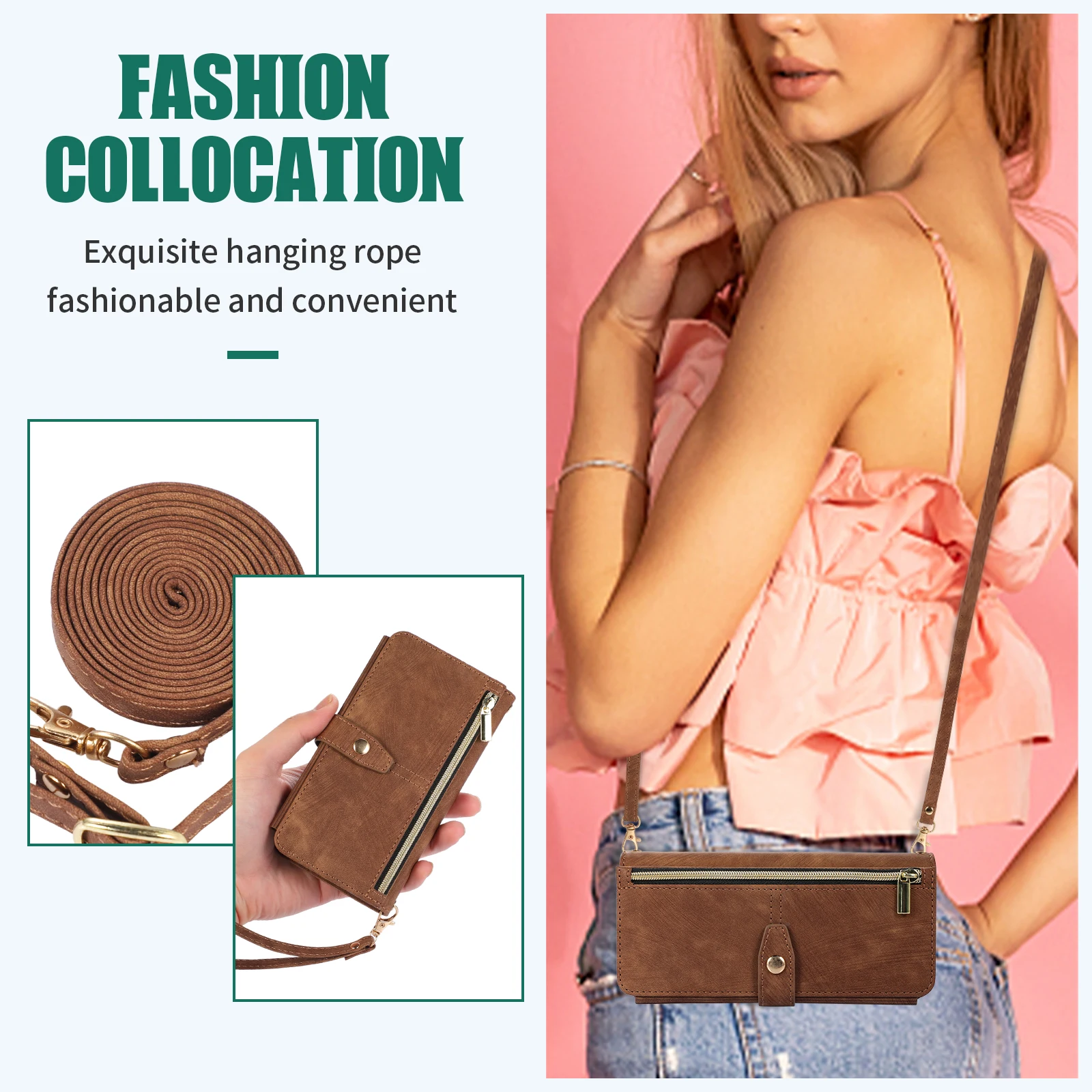 Crossbody Zipper Wallet Phone Case For Samsung Galaxy A10/M10 A20/30 A50 A50S A70 A70S Card Holder Stand Lanyard Leather Cover
Crossbody Zipper Wallet Phone Case For Samsung Galaxy A10/M10 A20/30 A50 A50S A70 A70S Card Holder Stand Lanyard Leather Cover