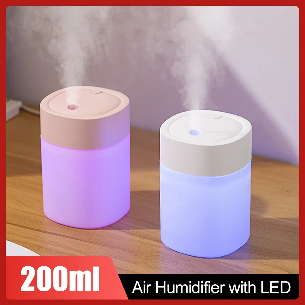 200ML Mini Humidifier Ultrasonic USB Air Diffuser Purifier Essential Oil LED Light Humidifiers Aroma Anion Car Home Mist Maker
200ML Mini Humidifier Ultrasonic USB Air Diffuser Purifier Essential Oil LED Light Humidifiers Aroma Anion Car Home Mist Maker