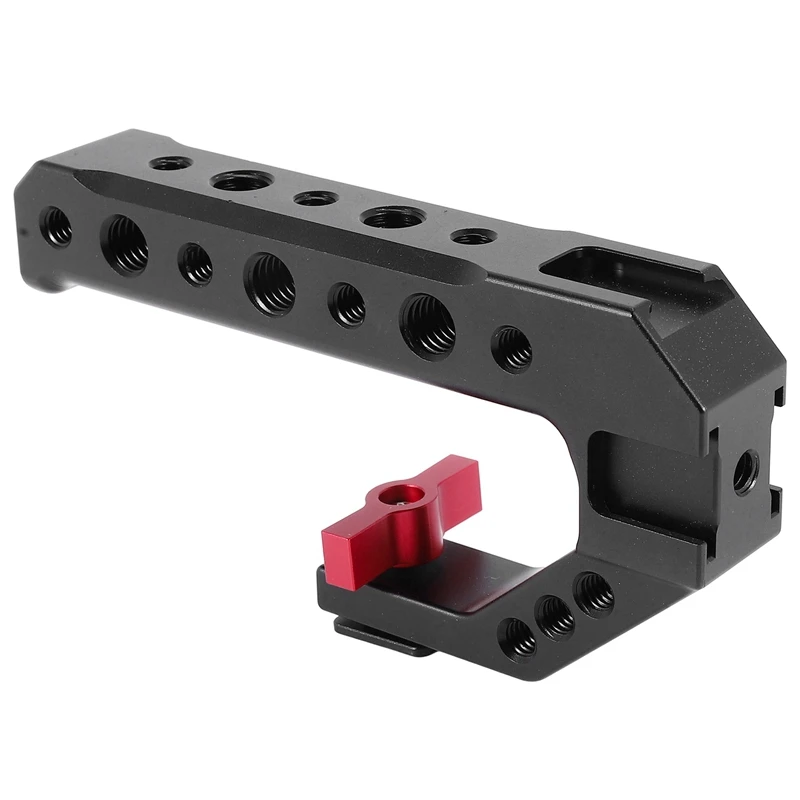 Universal DSLR Camera Rig Hand Grip Camera Top Cold Shoe Mount 1/4 Inch & 3/8 Inch Holes Aluminum Alloy Camera Handle
Universal DSLR Camera Rig Hand Grip Camera Top Cold Shoe Mount 1/4 Inch & 3/8 Inch Holes Aluminum Alloy Camera Handle