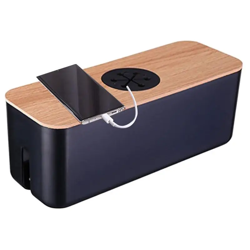 Cord Box Cable Management For Desk Cable Management Box By Baskiss Wood Lid Cord Organizer For Desk TV Computer USB Hub System
Cord Box Cable Management For Desk Cable Management Box By Baskiss Wood Lid Cord Organizer For Desk TV Computer USB Hub System