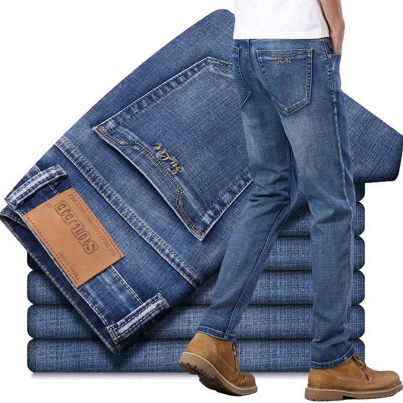 Brand New Men's Slim Elastic Pants Fashion Business Denim for Stretch Men Jeans Vaqueros Hombre
Brand New Men's Slim Elastic Pants Fashion Business Denim for Stretch Men Jeans Vaqueros Hombre