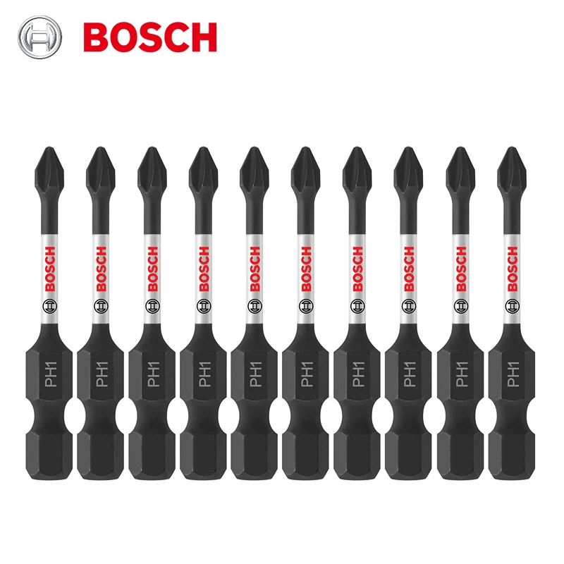 

Bosch Electric Screwdriver Impact Bit PH1 PH2 PH3 Phillips Bits Set T10 T15 T20 T25 T30 Torx Driver Drill Head 50mm