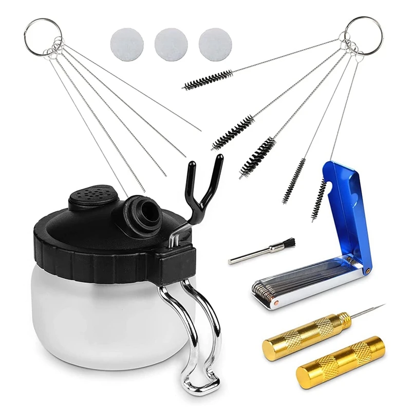 13 Piece Airbrush Cleaning Kit Airbrush Glass Cleaning Jar With Holder, Mini Brush Head
13 Piece Airbrush Cleaning Kit Airbrush Glass Cleaning Jar With Holder, Mini Brush Head