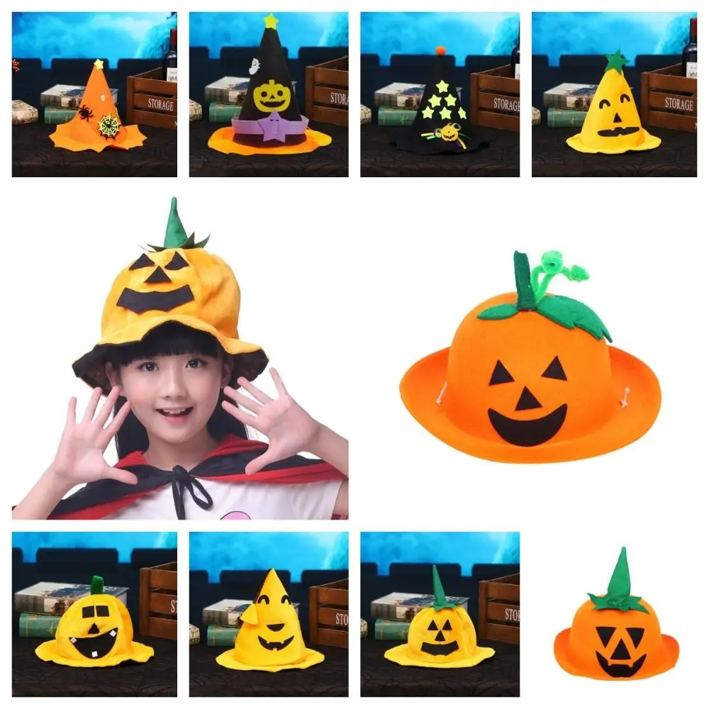 Witch Wizard Halloween Pumpkin Hat Simple Dress Up Demon Halloween Hat Non-woven Costume Props Devil Cap Children
Witch Wizard Halloween Pumpkin Hat Simple Dress Up Demon Halloween Hat Non-woven Costume Props Devil Cap Children