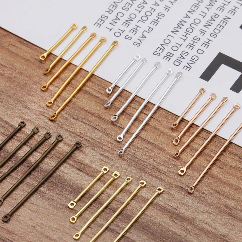 50pcs/lot 20mm-40mm Copper Bar Shape Stick Connectors for Jewelry Making DIY Dangle Earrings Connectors Components Accessories
50pcs/lot 20mm-40mm Copper Bar Shape Stick Connectors for Jewelry Making DIY Dangle Earrings Connectors Components Accessories
