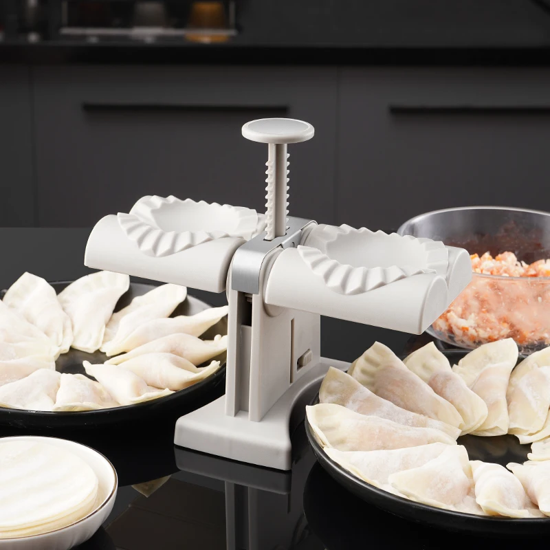 Double Head Press Dumplings Mold Kitchen Accessories Automatic Pressing Tool DIY Empanadas Ravioli Mould Home Pastry Gadget
Double Head Press Dumplings Mold Kitchen Accessories Automatic Pressing Tool DIY Empanadas Ravioli Mould Home Pastry Gadget