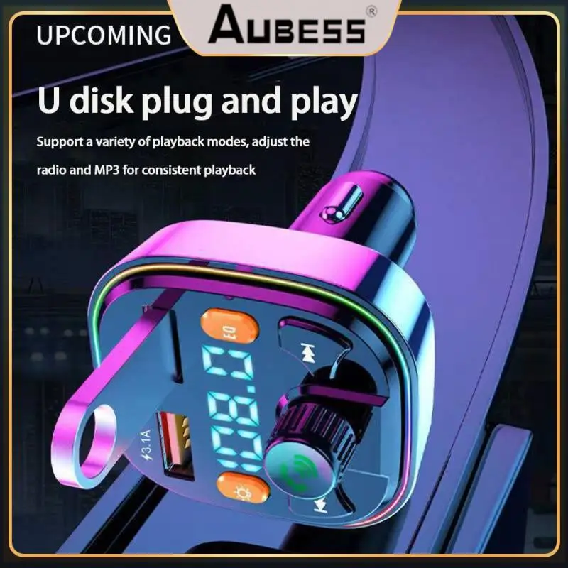 Fm Transmitter Multifunctional Wide Compatibility Dual Usb Charger Universal Handsfree Q5 Car Charger Car Accessories Durable Q5
Fm Transmitter Multifunctional Wide Compatibility Dual Usb Charger Universal Handsfree Q5 Car Charger Car Accessories Durable Q5