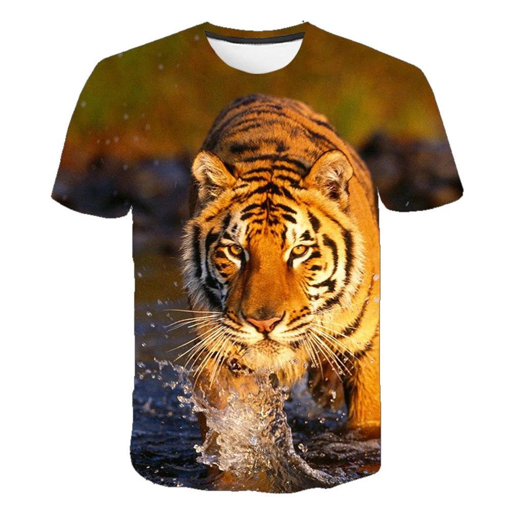 2022 Summer Men's 3D Printed T-shirt Tiger Pattern Harajuku Fashion Tops Men's and Women's Cool Animal T-shirt
2022 Summer Men's 3D Printed T-shirt Tiger Pattern Harajuku Fashion Tops Men's and Women's Cool Animal T-shirt