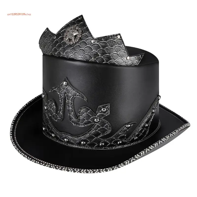 Adults Prom Party PU Top Hat with Adjustable Strap Magician Hat Banquet Prom Cap
Adults Prom Party PU Top Hat with Adjustable Strap Magician Hat Banquet Prom Cap