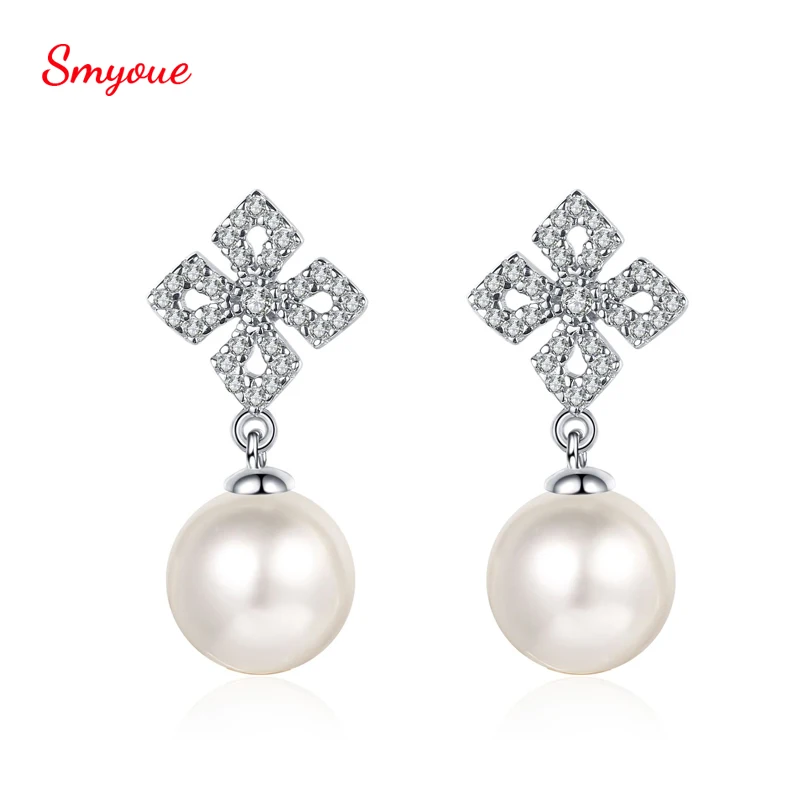 Smyoue 8-9mm Freshwater Pearl Earrings For Women 925 Sterling Silver Total 0.31 CT Moissanite Diamond Drop Earring Birthday Gift
Smyoue 8-9mm Freshwater Pearl Earrings For Women 925 Sterling Silver Total 0.31 CT Moissanite Diamond Drop Earring Birthday Gift