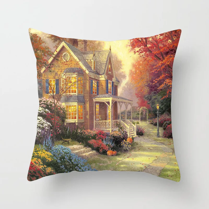 Retro Rural Color Cities Pillowcase 45*45 Creative Cushion Cover for Sofa Home Car Decor Colorful Cartoon House Pillow Case
Retro Rural Color Cities Pillowcase 45*45 Creative Cushion Cover for Sofa Home Car Decor Colorful Cartoon House Pillow Case