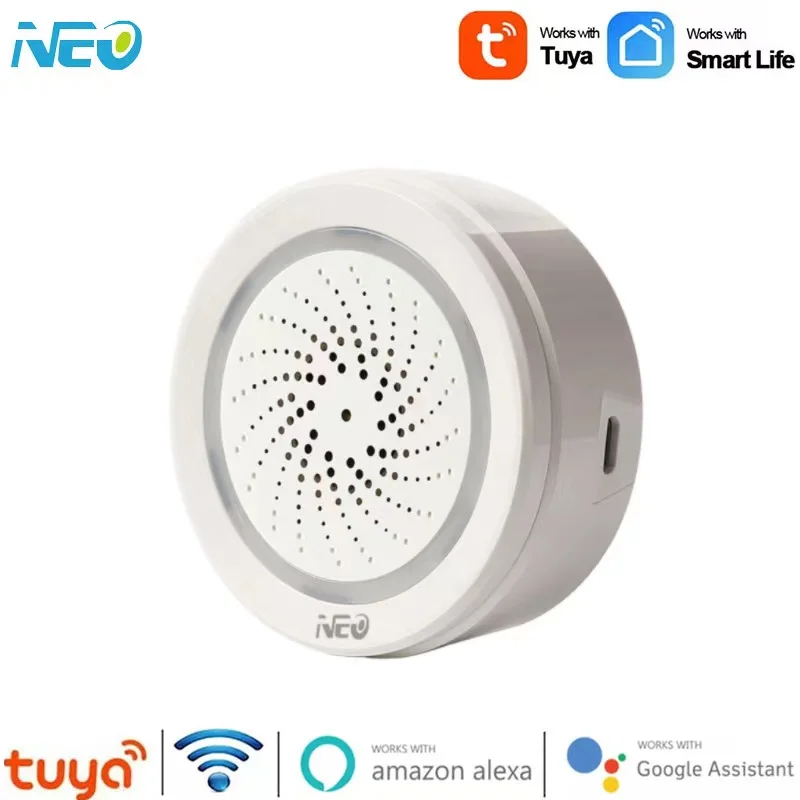 Tuya WiFi Smart USB 100DB Siren Alarm Detector Temperature&Humidity Sensor 3in1 Smart Sound Light Alarm For Alexa Google Home
Tuya WiFi Smart USB 100DB Siren Alarm Detector Temperature&Humidity Sensor 3in1 Smart Sound Light Alarm For Alexa Google Home