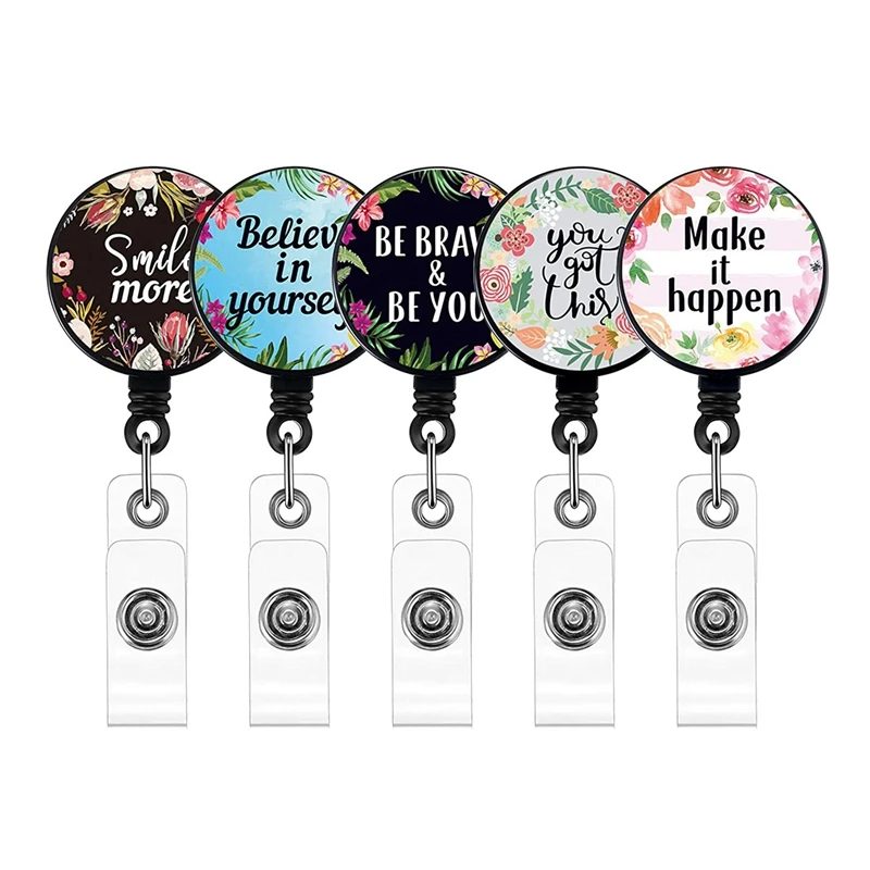 Badge Reel 5 Pieces Retractable ID Card Badge Holder With Alligator Clip Decorative Badge Reel Clip On Card Holders
Badge Reel 5 Pieces Retractable ID Card Badge Holder With Alligator Clip Decorative Badge Reel Clip On Card Holders
