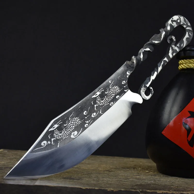 Longquan Kitchen Knives 7Cr17 Steel 5.5 Inch Sharp Slicing Viking Machete Hunting Outdoors Cleaver Utility BBQ Handmade Knife
Longquan Kitchen Knives 7Cr17 Steel 5.5 Inch Sharp Slicing Viking Machete Hunting Outdoors Cleaver Utility BBQ Handmade Knife