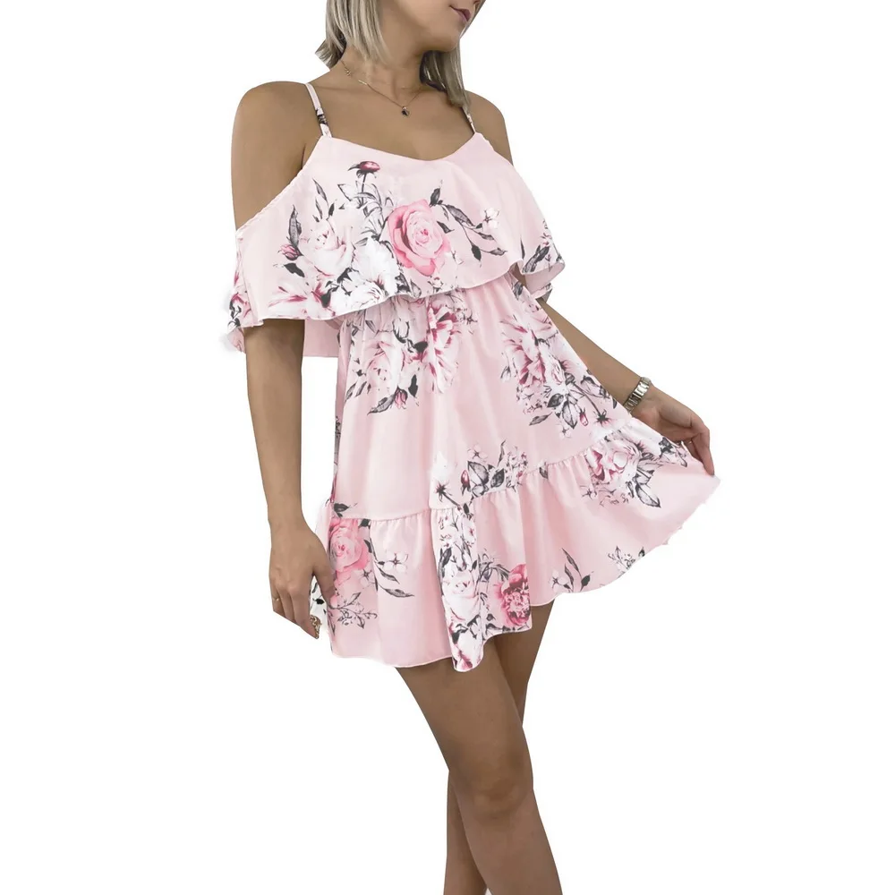 2022 Summer Woman Sexy Spaghetti Strap Off Shoulder Floral Print Elegant Dress Casual Ladies Chiffon Beach Boho Dresses Vestidos
2022 Summer Woman Sexy Spaghetti Strap Off Shoulder Floral Print Elegant Dress Casual Ladies Chiffon Beach Boho Dresses Vestidos