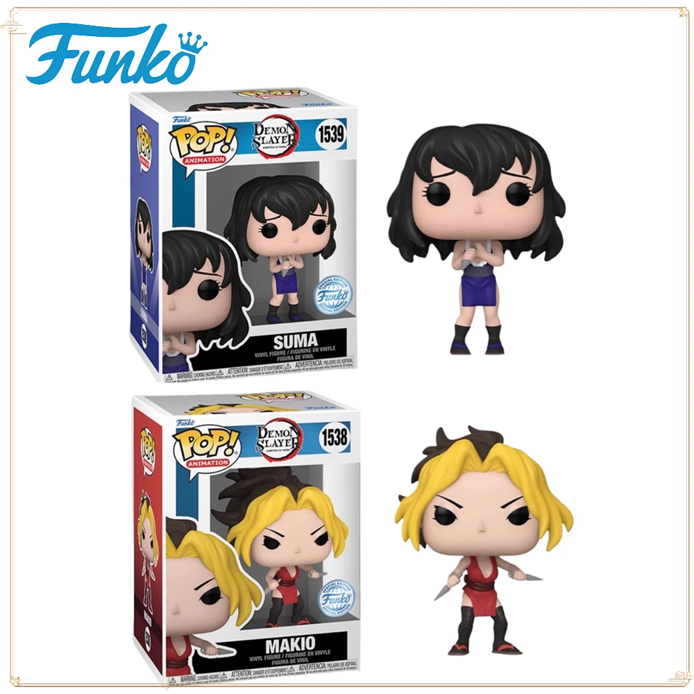 FUNKO POP фигурки игрушек Demon Slayer Q-версия Makio Suma модель аниме периферийные устройства