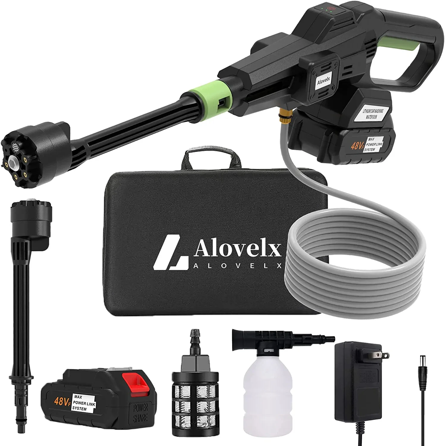 Cordless Pressure Washer, 21V Brushless Motor Portable Rechargeable Power Washer with 6-in-1 Nozzle Max 970 PSI 1 GPM Electric
Cordless Pressure Washer, 21V Brushless Motor Portable Rechargeable Power Washer with 6-in-1 Nozzle Max 970 PSI 1 GPM Electric