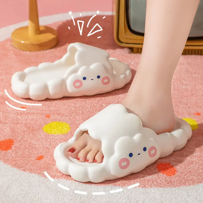 Summer Women Slipper Cloud Design Lovely Cartoon Sandals Female Couples Outdoor EVA Thick Platform Sole Beach Home Shoes
Summer Women Slipper Cloud Design Lovely Cartoon Sandals Female Couples Outdoor EVA Thick Platform Sole Beach Home Shoes
